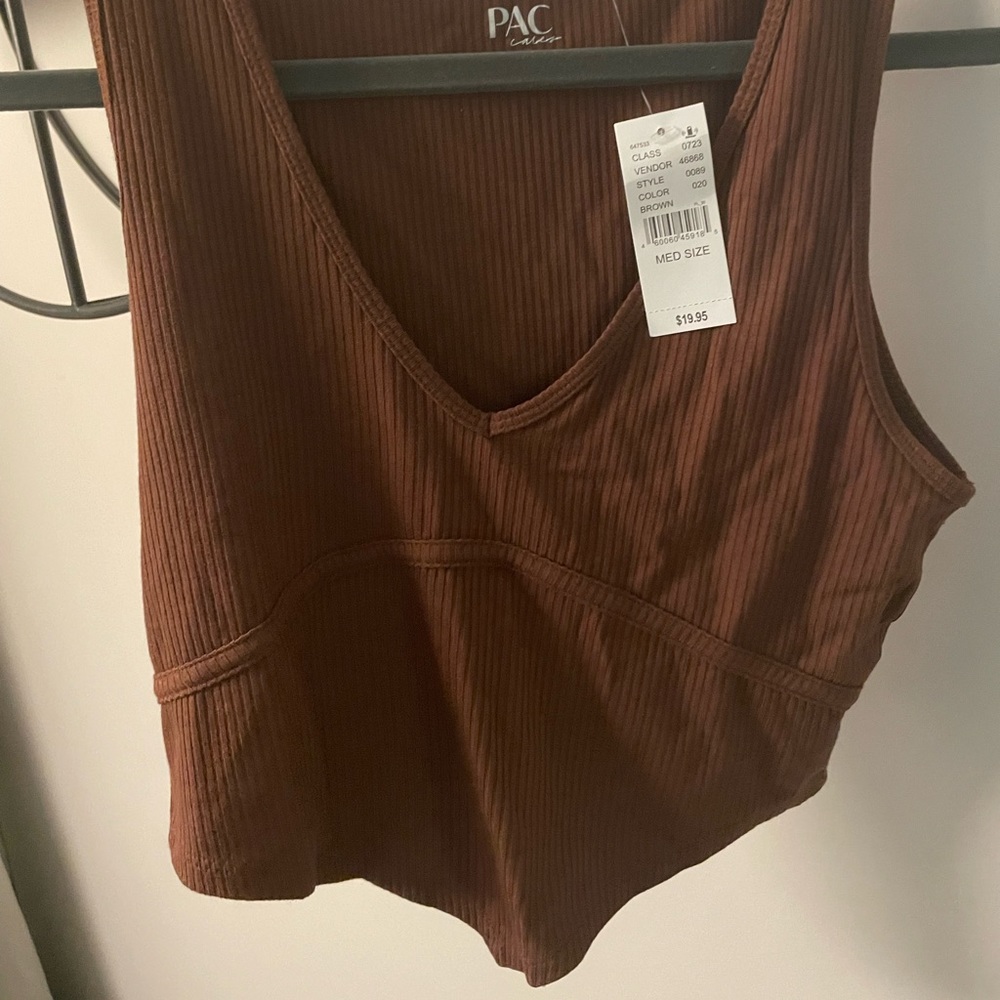 NWT brown Pacsun super soft tank!
